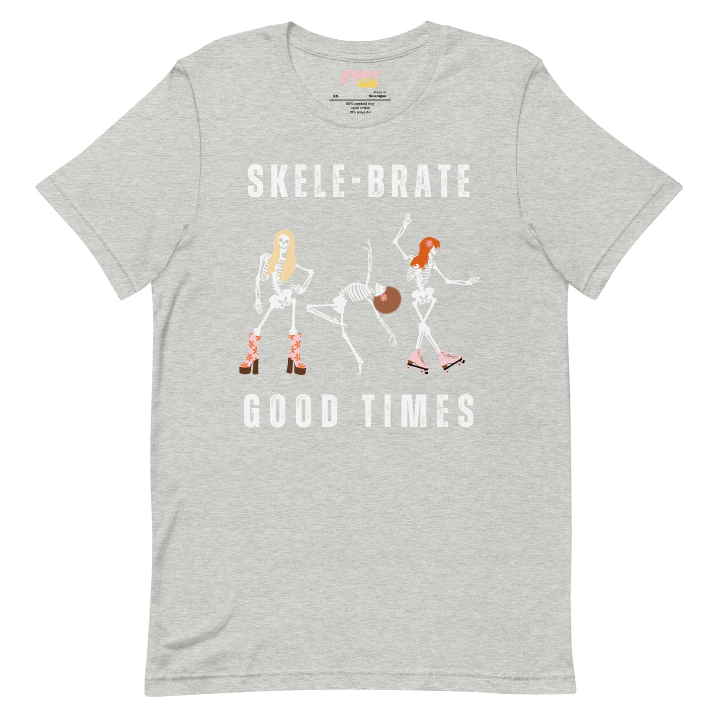 Skele-Brate Good Times | Dancing Skeletons | Unisex t-shirt