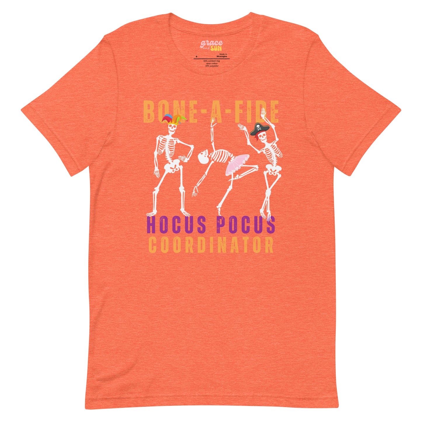 Bone-A-Fide Hocus Pocus Coordinator with fun Dancing Skeletons | Unisex t-shirt