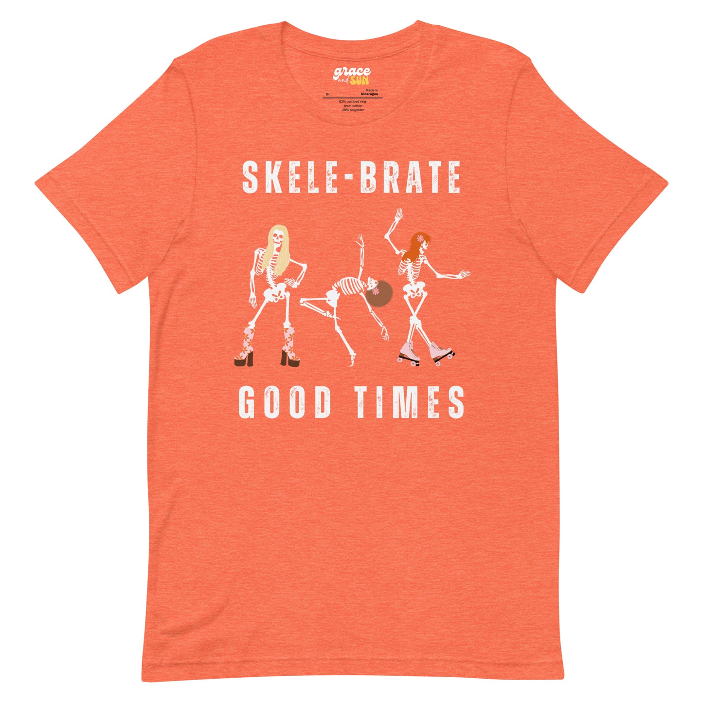 Skele-Brate Good Times | Dancing Skeletons | Unisex t-shirt