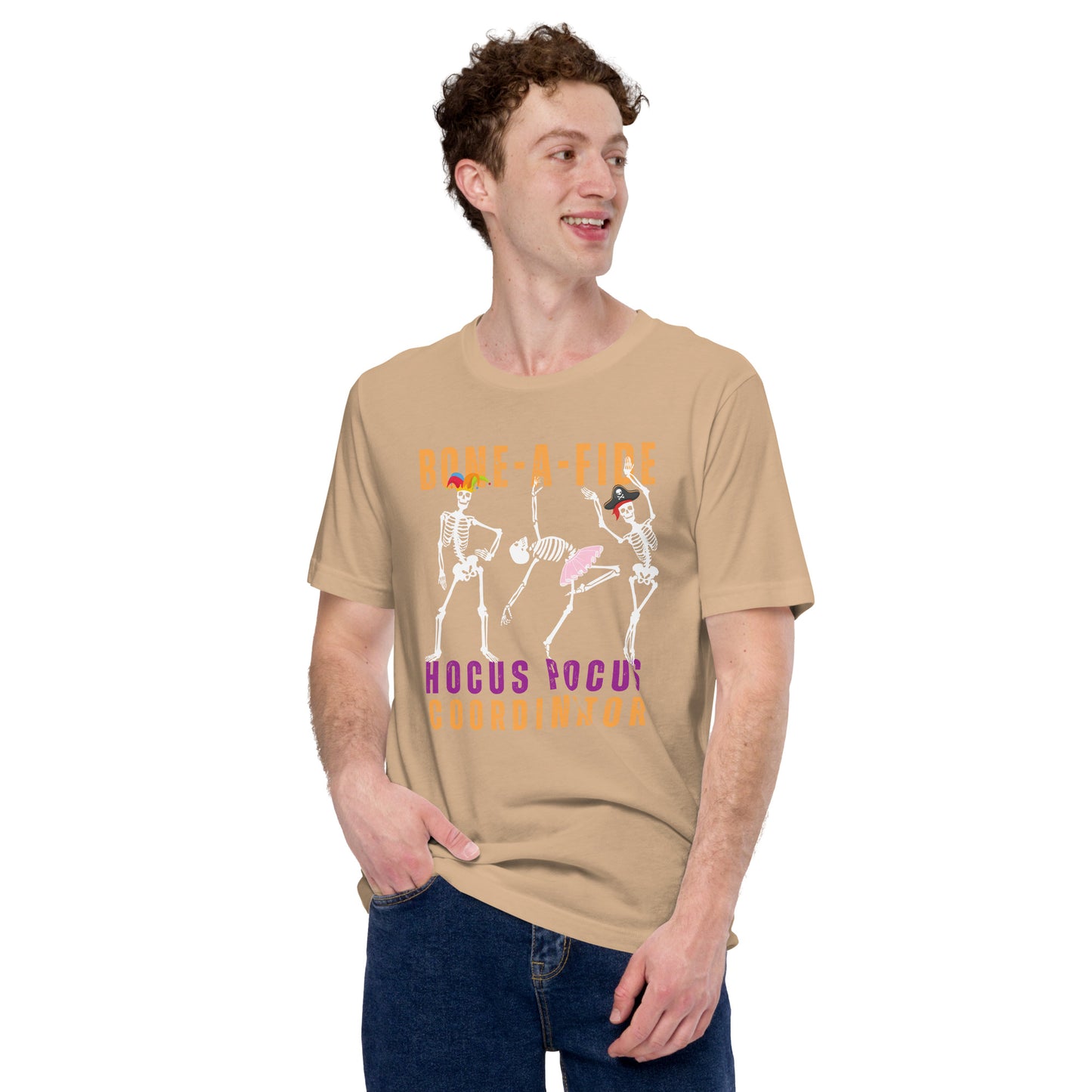 Bone-A-Fide Hocus Pocus Coordinator with fun Dancing Skeletons | Unisex t-shirt