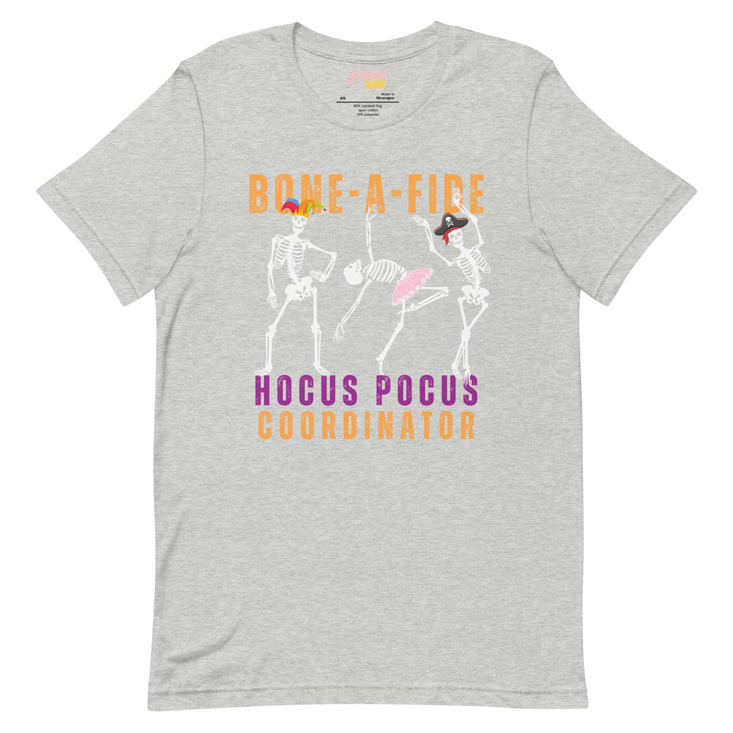 Bone-A-Fide Hocus Pocus Coordinator with fun Dancing Skeletons | Unisex t-shirt