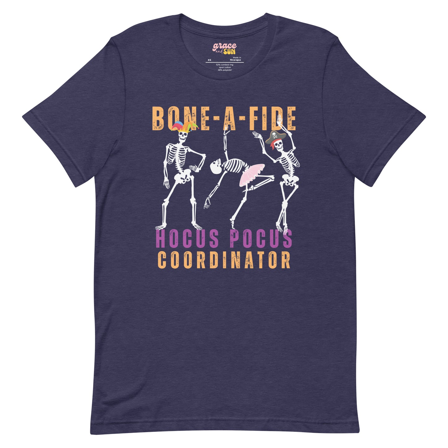 Bone-A-Fide Hocus Pocus Coordinator with fun Dancing Skeletons | Unisex t-shirt