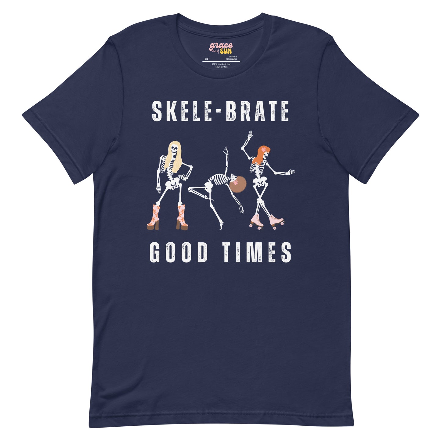 Skele-Brate Good Times | Dancing Skeletons | Unisex t-shirt