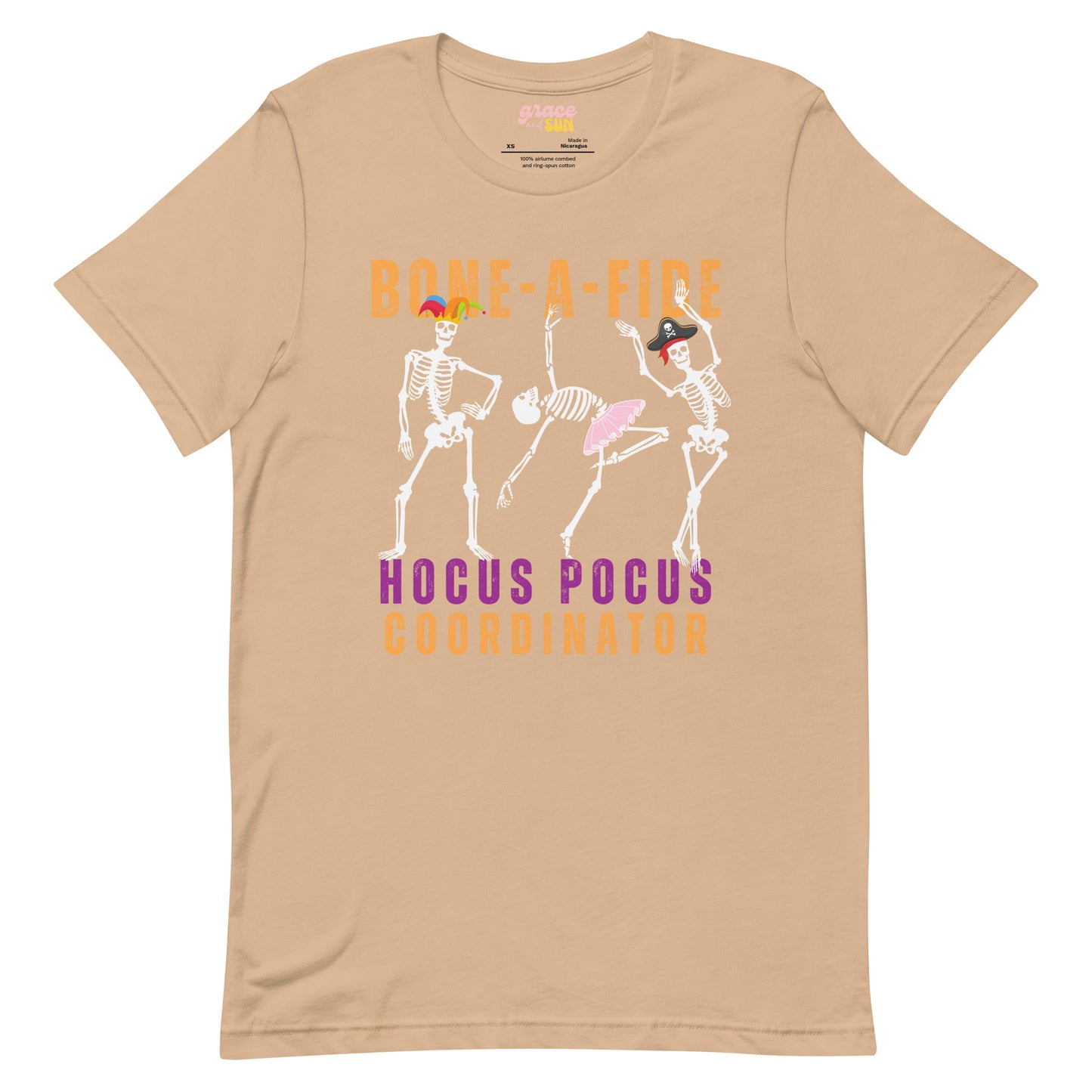 Bone-A-Fide Hocus Pocus Coordinator with fun Dancing Skeletons | Unisex t-shirt